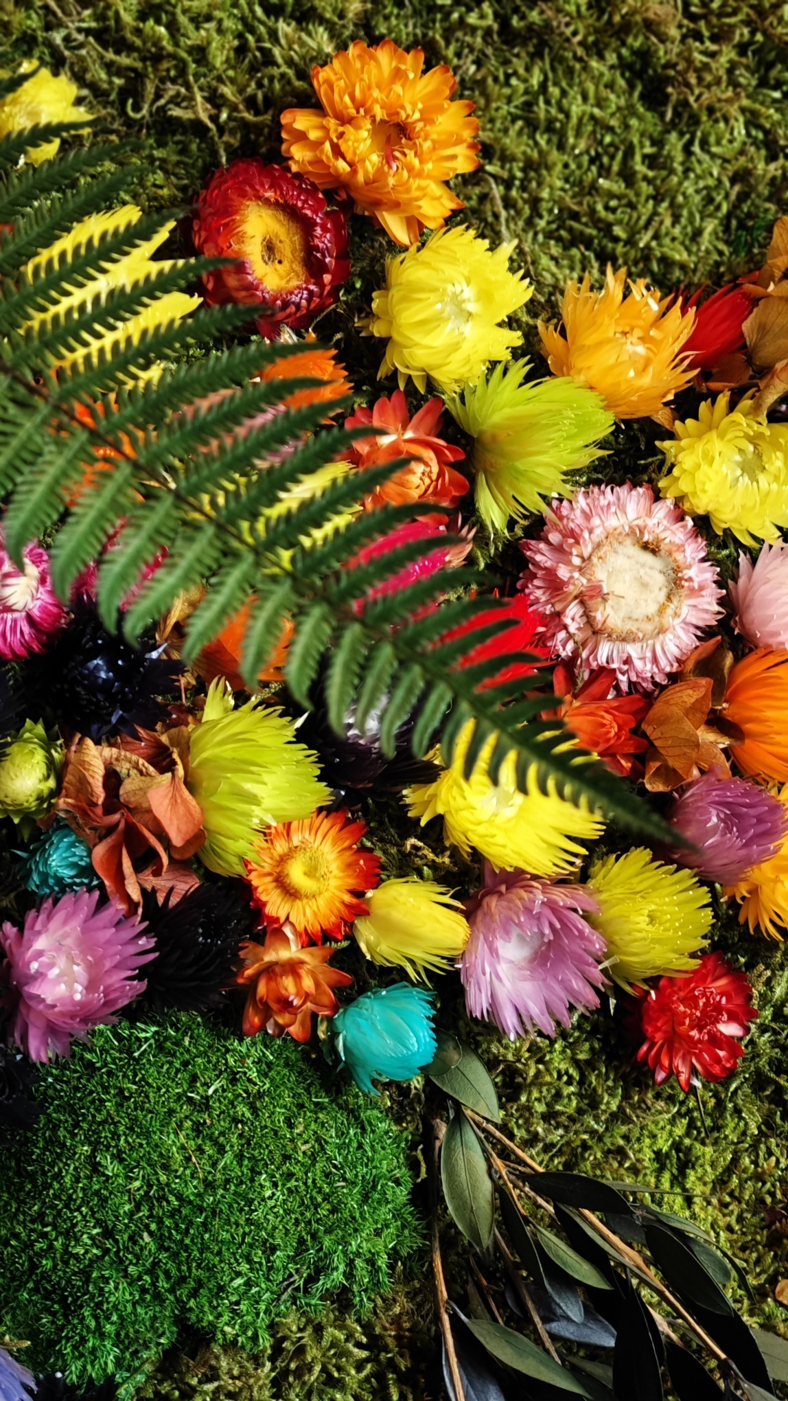 Moswens Puzzle Moosbild Liva im Blumen Stil