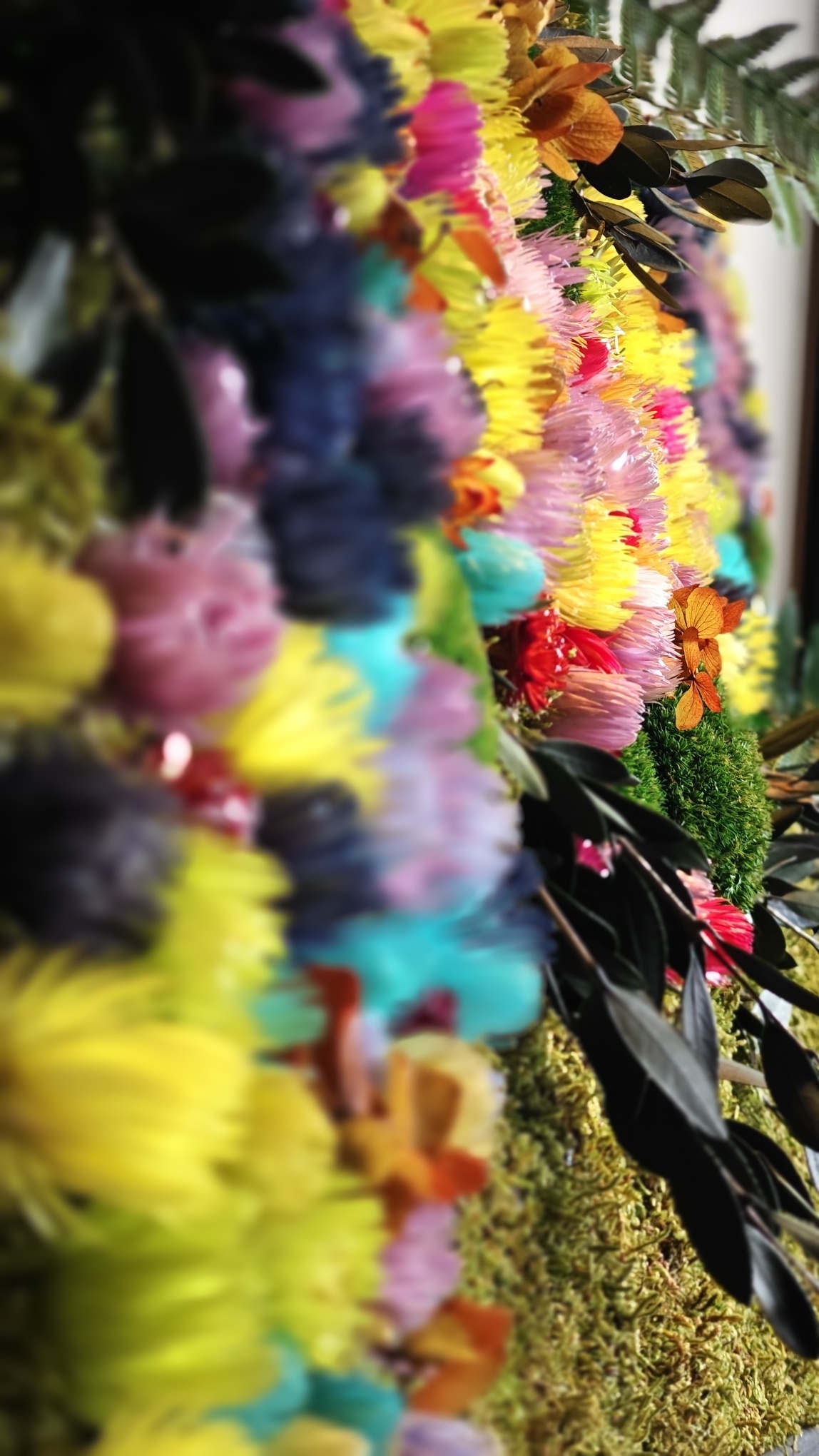 Moswens Puzzle Moosbild Liva im Blumen Stil