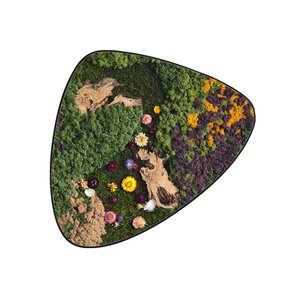Moosdot tres Moosbild Luvina im Blumen-Stil