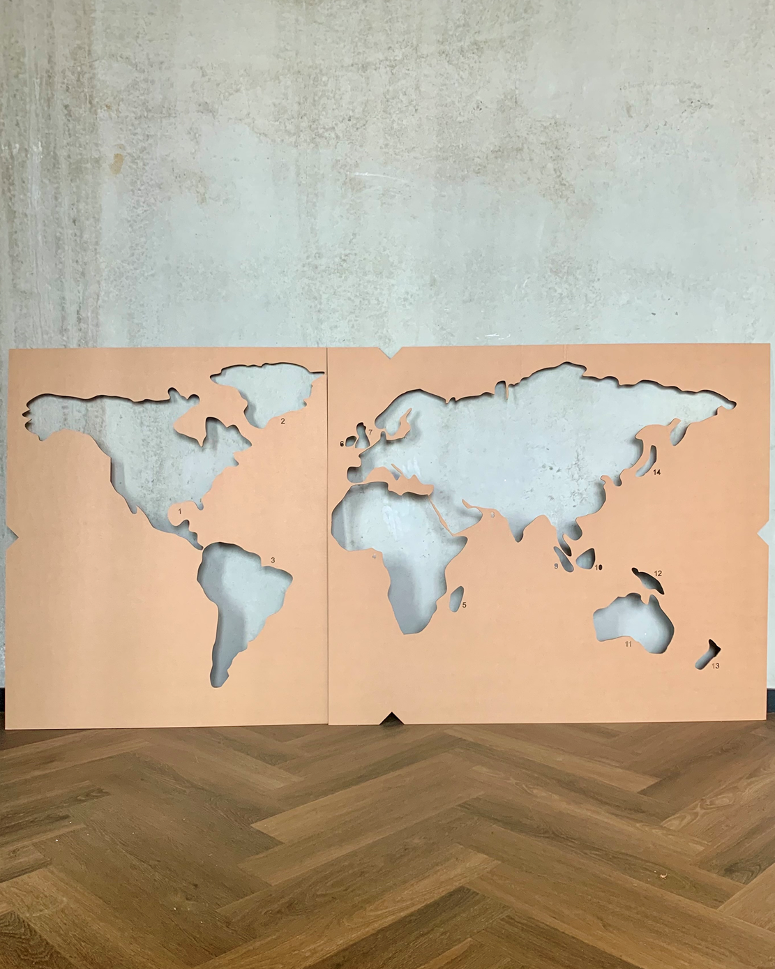 Moswens Moos Weltkarte Varius 200 cm