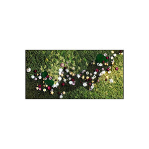 Rechteckiges Moosbild Flora im Blumen Stil