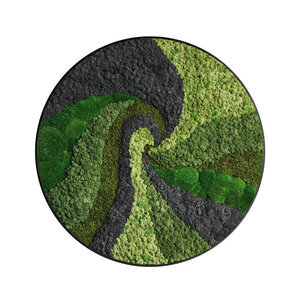 Rundes Moosbild Twist