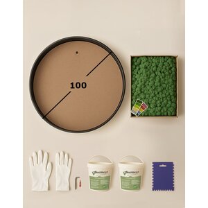 DIY rundes Moosbild 100 cm rentiermoos