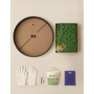 DIY rundes Moosbild 80 cm rentiermoos