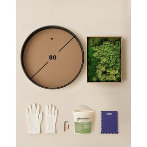 DIY rundes Moosbild 80 cm moosmix