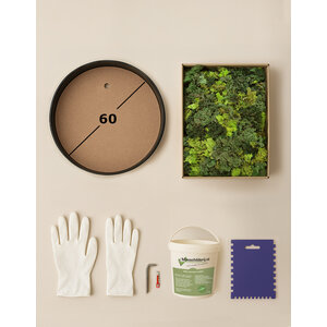 DIY rundes Moosbild 60 cm ECO moos