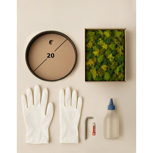 DIY rundes Moosbild 20 cm ECO moos