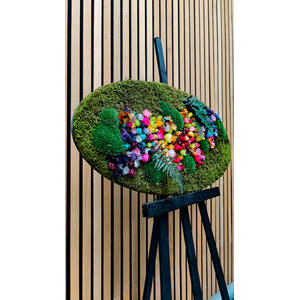 OUTLET Oval 100x50 mit Trockenblumen