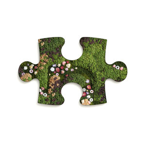 Puzzle Moosbild Jania im Blumen Stil