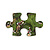 Moswens Puzzle Moosbild Jania im Blumen Stil
