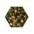 Moswens Sechseckiges Moosbild  Sweet im Blumen-Stil