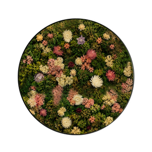 Rundes Moosbild Avalon im Blumen Sweet