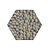 Moswens Hexagon Echinops inklusive Rahmen