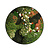 Moswens Rundes Moosbild Avalon im Blumen-Stil