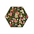 Moswens Sechseckiges Moosbild  Sweet im Blumen-Stil