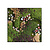 Moswens Quadratisches Moosbild Jania im Blumen-Stil