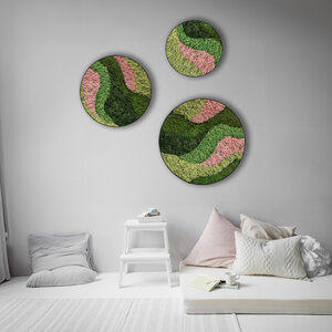 Rundes Moosbild Set Pixi