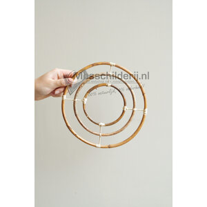 Runder Rattan-Dekorationshänger 20 cm