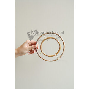 Runder Rattan-Dekorationshänger 15 cm