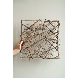 Weidenrahmen 40 cm quadratisch