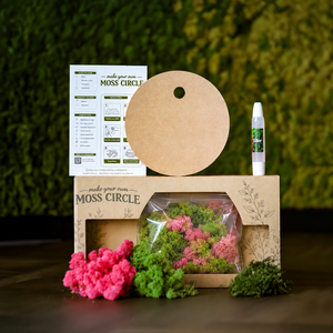 Die Moos-Geschenkbox Rosa
