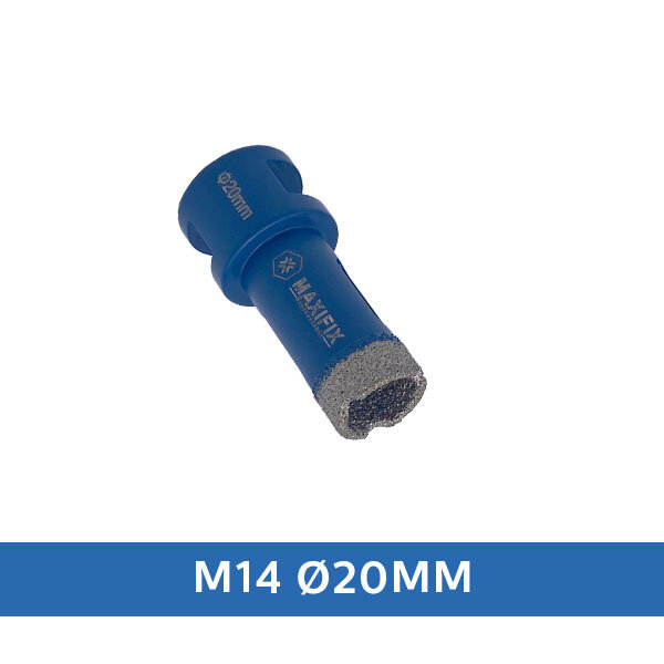 Maxifix Maxifix Diamant Tegelboor Droog M14 – Ø 20mm