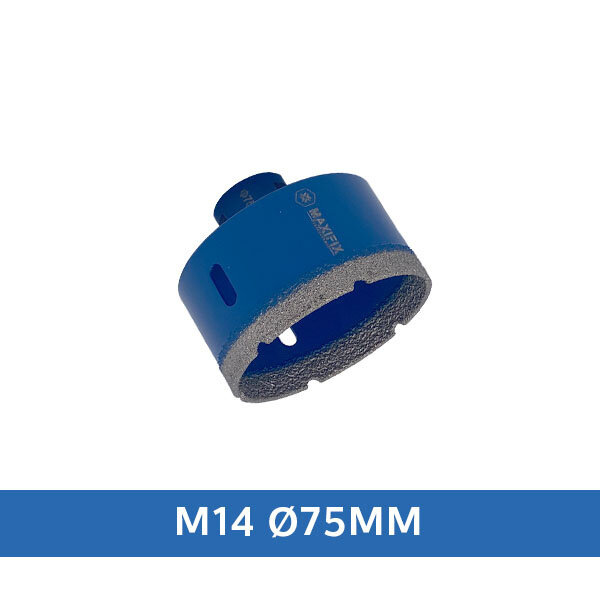 Maxifix Maxifix Diamant Tegelboor Droog M14 – Ø 75mm