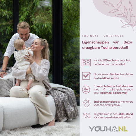 Youha The NEXT - Milchpumpe mit LED-Bildschirm (einzeln/doppelt)