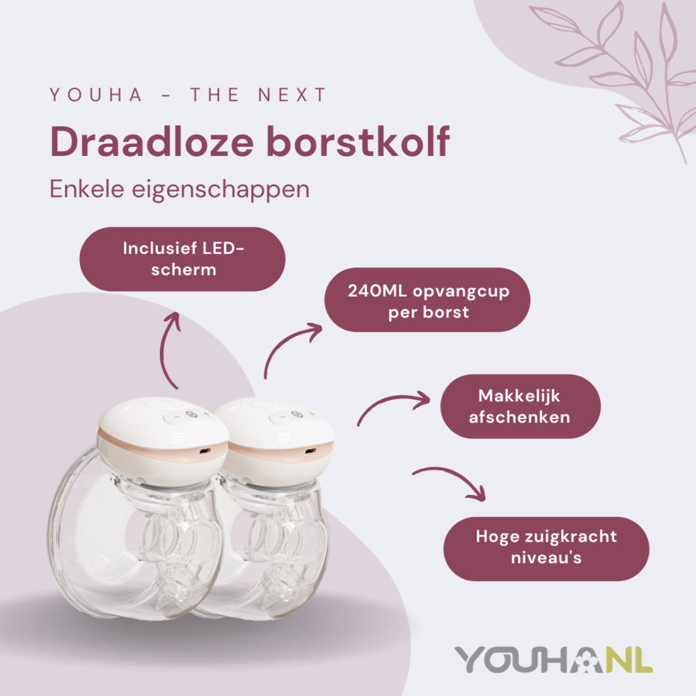 Youha The NEXT - Milchpumpe mit LED-Bildschirm (einzeln/doppelt)