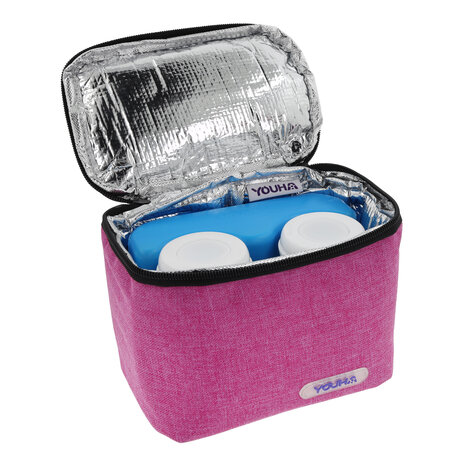 Youha - sac isotherme avec élément réfrigérant et 2x bouteilles de rangement Youha - sac isotherme avec élément réfrigérant et 2x bouteilles de rangement