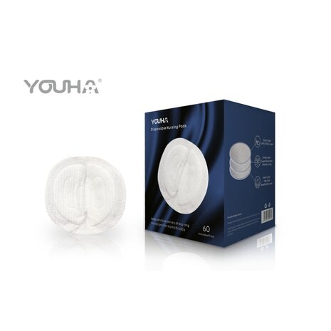 Youha - zoogcompressen (60 of 120 stuks per verpakking) Youha - zoogcompressen (60 of 120 stuks per verpakking)