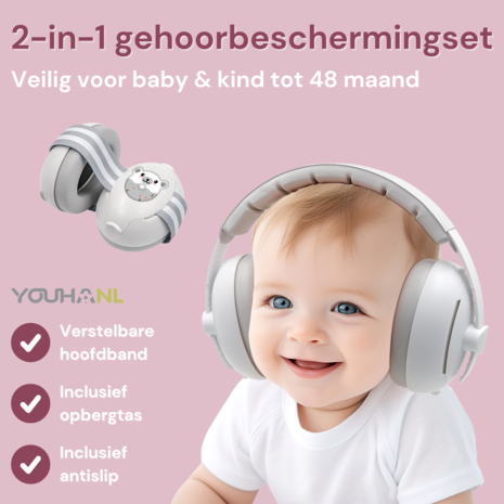 Youha Gehoorbeschermingsset - geschikt voor Baby’s en Peuters