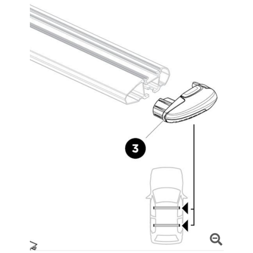 Thule Rechter Einddop Thule WingBar EVO 52997