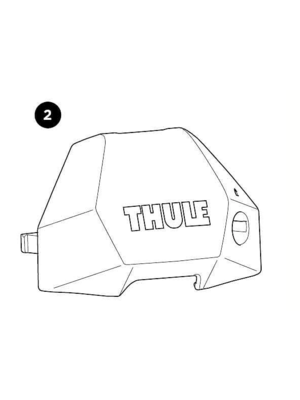 Thule voetenset Front Cover - Thule Evo Fixpoint