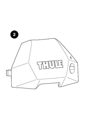 Thule voetenset Front Cover - Thule Evo Fixpoint Thule voetenset Front Cover - Thule Evo Fixpoint