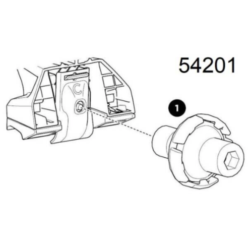 Thule Thule Kit Flush Rail - Nut washer