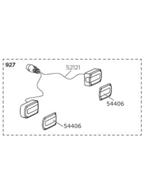 Thule fietsendrager onderdeel Lampenset VeloCompact | oud model 925 en 927