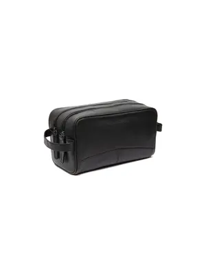 Chesterfield Leren toilettas zwart Waxed Pull Up | Stacey Chesterfield Leren toilettas zwart Waxed Pull Up | Stacey