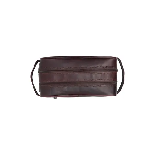 Chesterfield Leren toilettas bruin Waxed Pull Up | Stacey