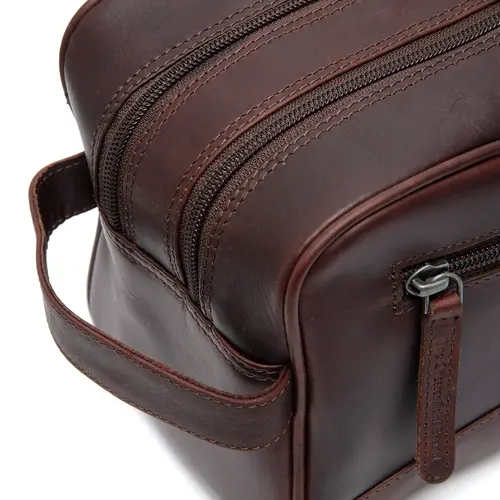 Chesterfield Leren toilettas bruin Waxed Pull Up | Stacey