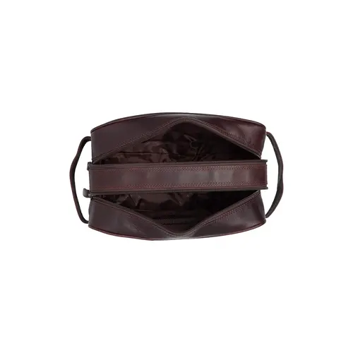 Chesterfield Leren toilettas bruin Waxed Pull Up | Stacey