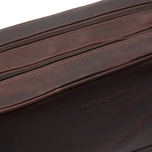 Chesterfield Leren toilettas bruin Waxed Pull Up | Stefan