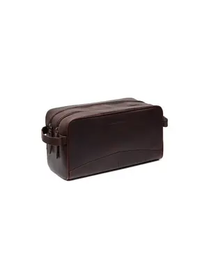 Chesterfield Leren toilettas bruin Waxed Pull Up | Stefan Chesterfield Leren toilettas bruin Waxed Pull Up | Stefan