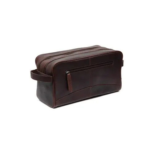 Chesterfield Leren toilettas bruin Waxed Pull Up | Stefan