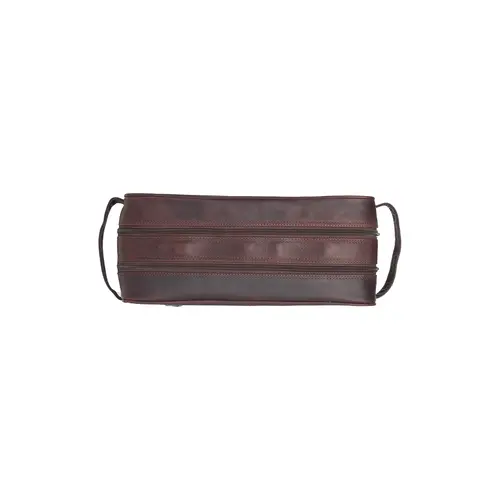 Chesterfield Leren toilettas bruin Waxed Pull Up | Stefan