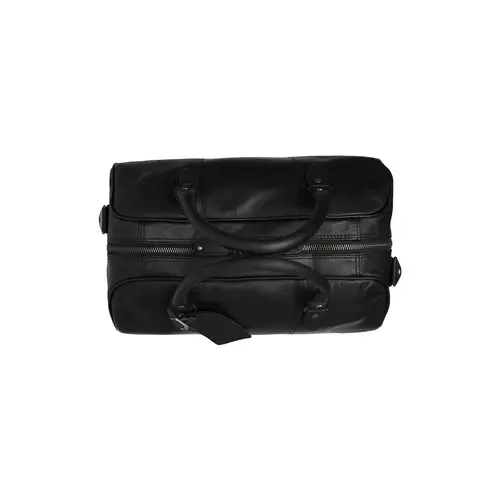 Chesterfield Leren reistas zwart Waxed Pull Up | Liam