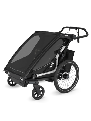 Thule fiets/wandelkar Chariot Sport 2 double zwart