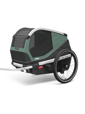 Thule fiets/wandelkar Bexey M hondenfietskar hazy green