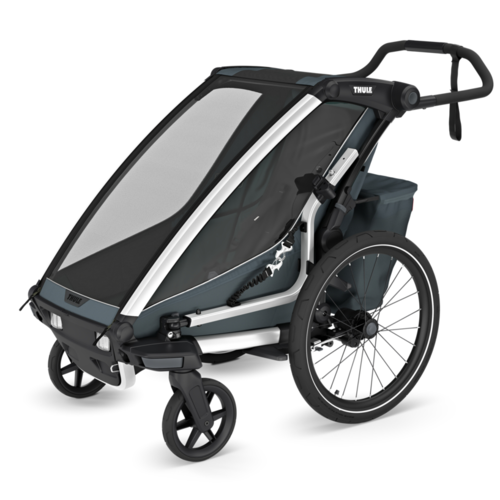 Thule fiets/wandelkar Chariot Cross 2 single donker blauw Thule fiets/wandelkar Chariot Cross 2 single donker blauw