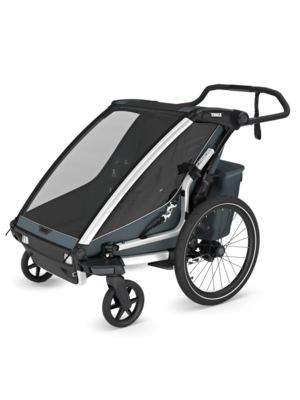 Thule fiets/wandelkar Chariot Cross 2 double licht blauw